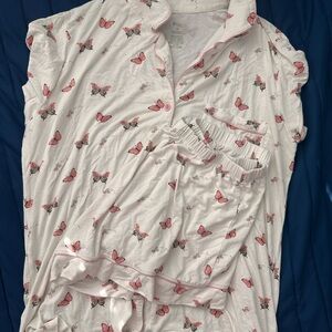 Kyte BABY Pink Butterfly Pajama Set